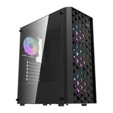DARKFLASH DK351 W/ 4PCS ARGB FANS BLACK PC CASE