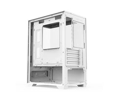 CVS 501 WHITE WITH TG SIDE AND FRONT WITH 3X DOSS GUST ARGB REMOTE FAN PC CASE