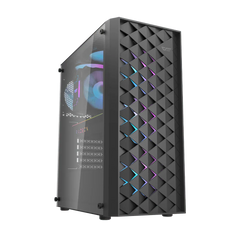 DARKFLASH DK351 W/ 4PCS ARGB FANS BLACK PC CASE