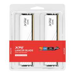 ADATA XPG 32GB (2X16GB) 6000MHZ RGB LANCER BLADE WHITE AX5U6000C3416G-DTLABRWH DDR5 DIMM MEMORY