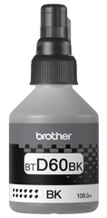 BROTHER BTD60BK BLACK 108.0ML INK BOTTLE