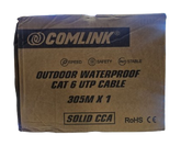COMLINK 23AWG 305M OUTDOOR UTP CABLE CAT6
