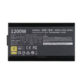 COOLER MASTER 1200W ELITE GOLD FULLY MODULAR 80PLUS GOLD MPW-C001-AFAG-BUS POWER SUPPLY