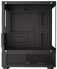 COOLMAN REYNA BLACK WITH 3 PCS RAINBOW FAN MATX PC CASE