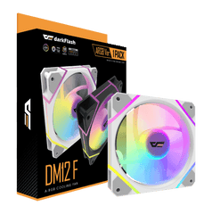 DARKFLASH DM12R F 12CM WHITE ARGB REVERSIBLE BLADE DF-DM12R F-W-PH1 CASE FAN