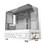 DARKFLASH DS950MV WHITE WITH 6" IPS DISPLAY MATX PC CASE