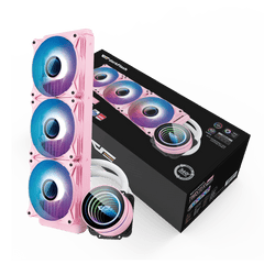 DARKFLASH TWISTER DX360 ARGB PINK AIO LIQUID COOLING CPU COOLER