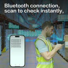 DELI ES227WB HANDHELD 1D/2D BLUETOOTH WIRELESS BARCODE SCANNER