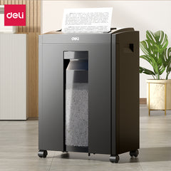 DELI ET054 23L 2x12MM MICRO CUT 8SHEETS 10MIN PAPER SHREDDER