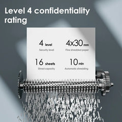 DELI ET095 2X12MM 12 SHEETS 23 LITERS UNLI MIN PAPER SHREDDER
