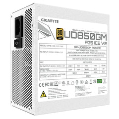 GIGABYTE GP-UD850GM 850WATTS PG5 ICE WHITE FULLY MODULAR POWER SUPPLY