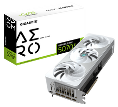 GIGABYTE GEFORCE RTX 5070TI 16GB GDDR7 AERO OC GV-N507TAERO OC-16GD GRAPHICS CARD