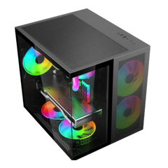 INPLAY SEAVIEW PAVILION BLACK WITH 3 ARGB FANS PC CASE