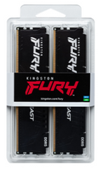 KINGSTON 16GB (2X8GB) PC6000 FURY BEAST KF560C40BBK2-16 NON-RGB DDR5 DIMM MEMORY
