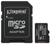 KINGSTON 128GB CANVAS SELECT PLUS CLASS 10 WITH ADAPTER SDCS2/128GB MEMORY CARD MICRO SD