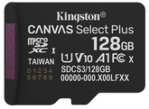 KINGSTON 128GB CANVAS SELECT PLUS CLASS 10 SDS2/128GB MEMORY CARD MICRO SD