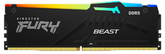 KINGSTON 16GB PC5600 FURY BEAST KF556C36BBEA-16 RGB DDR5 DIMM MEMORY