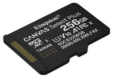 KINGSTON 256GB CANVAS SELECT PLUS CLASS 10 SDS2/256GB MEMORY CARD MICRO SD