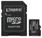 KINGSTON 256GB CANVAS SELECT PLUS CLASS 10 WITH ADAPTER SDCS2/256GB MEMORY CARD MICRO SD