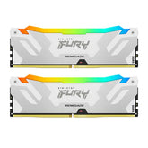KINGSTON 64GB (2X32GB) PC6000MT/s FURY RENEGADE KF560C32RWAK2-64 RGB WHITE DDR5 DIMM MEMORY