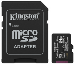 KINGSTON 64GB CANVAS SELECT PLUS SDCS3/64GB WITH ADAPTER MEMORY CARD MICRO SD