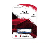 KINGSTON NV3 4TB SNV3S/4000G SOLID STATE DRIVE M.2 NVME