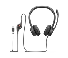 LOGITECH H390 BLACK NOISE CANCELING MIC 981-000485 HEADSET