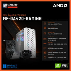 MF-GA420-GAMING (CPU ONLY) AMD RYZEN 5 5600 / RTX 5050 8GB / B550M / 16GB DDR4 / 500GB SSD M.2 NVME PCIE 4 / WHITE CASE