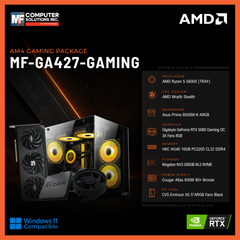 MF-GA427-GAMING (CPU ONLY) AMD RYZEN 5 5600X / RTX 5060 8GB / B550M / 16GB DDR4 / 500GB SSD M.2 NVME PCIE 4 / BLACK CASE