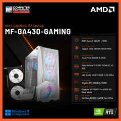 MF-GA430-GAMING (CPU ONLY) AMD RYZEN 5 5600XT / RTX 5060 8GB / B550M / 16GB DDR4 / 500GB SSD M.2 NVME PCIE 4 / WHITE CASE