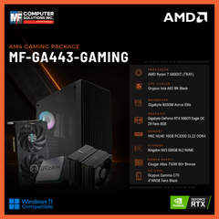 MF-GA443-GAMING (CPU ONLY) AMD RYZEN 7 5800XT / RTX 5060TI 8GB / B550M / 16GB DDR4 / 500GB SSD M.2 NVME PCIE 4 / BLACK CASE