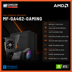 MF-GA462-GAMING (CPU ONLY) AMD RYZEN 7 5700X / RTX 3060 12GB / B550M / 16GB DDR4 / 500GB SSD M.2 NVME PCIE 4 / BLACK CASE