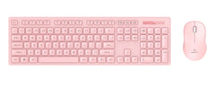 MICROPACK KM-237W ULTRA SLIM PINK WIRELESS KEYBOARD MOUSE COMBO