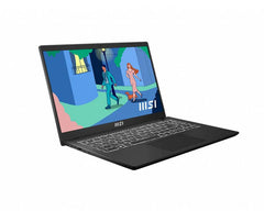MSI MODERN 15 B12MO-696PH CORE I7-1255U 16GB MEM 512GB SSD 15.6" IPS 60HZ WIN11 BLACK OFFICE H&S 2021 WITH SLEEVE