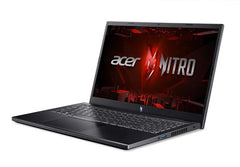 ACER NITRO V 15 ANV15-51-541P CORE I5-13420H 16GB DDR5 MEM 512GB SSD RTX 4050 6GB VRAM 15.6" FHD IPS 165HZ WIN11 OBSIDIAN BLACK