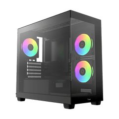 OCYPUS GAMMA C52 BLACK MINI-TOWER WITH ARGB FAN PC CASE