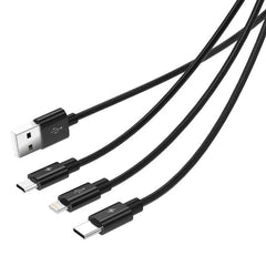 ORICO DATA CABLE UTS-12-V1-BK 3 IN 1 TYPE A TO MICRO-B/TYPE-C/LIGHTNING CABLE