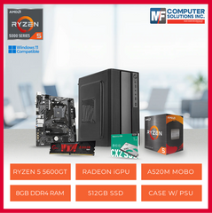 OFFICE CPU ONLY AMD RYZEN 5 5600GT / A520M / 8GB DDR4 / 512GB SSD / CASING WITH 700W PSU