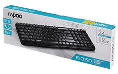 RAPOO E1050 BLACK WIRELESS KEYBOARD