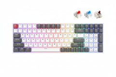 ROYAL KLUDGE RK100 RGB GREY,RED,WHITE BROWN SWITCH RK100-ZR-C GAMING KEYBOARD