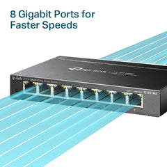 TP LINK 8 PORTS TL-SG108E EASY SMART GIGABIT SWITCH