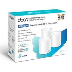 TP LINK DECO X50 AX3000 3PACK WHOLE HOME MESH WI-FI 6 ROUTER