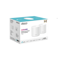 TP LINK DECO X60 AX5400 2PACK WHOLE HOME MESH WI-FI 6 ROUTER