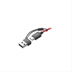 PLANTRONICS POLY BLACKWIRE C3220 USB-C WITH CONVERTABLE USB-A BLACK RED HEADSET