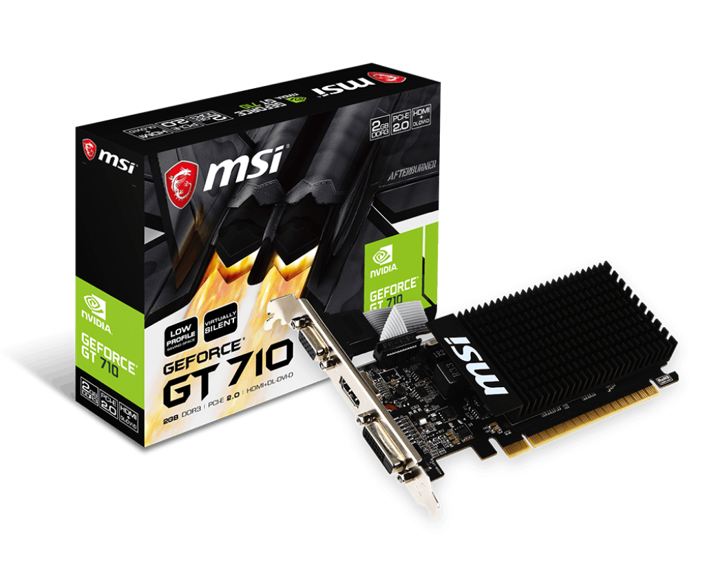 MSI GEFORCE GT 710 2GB DDR3 2GD3H LP GRAPHICS CARD