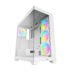 OCYPUS GAMMA C72 WHITE MID-TOWER WITH ARGB FAN PC CASE