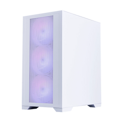 1STPLAYER GO2 W/ MESH FRONT/TG-SIDE USB3 (NO FANS) WHITE MATX PC CASE