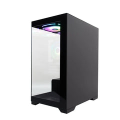 1STPLAYER MIKU MI2 WITH TEMPERED GLASS FRONT AND SIDE (NO FANS) BLACK MATX PC CASE