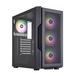 1STPLAYER TRILOBITE T7 MESH W/ TG SIDE (NO FANS) BLACK ATX PC CASE