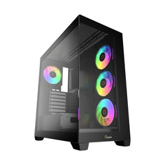 OCYPUS GAMMA C72 BLACK MID-TOWER WITH ARGB FAN PC CASE